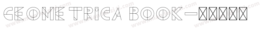 Geometrica Book字体转换